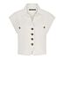 Label Dot Gelia Jeans Gilet Offwhite 