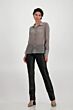Monari Blouse Semi-transparant Black/Grey
