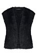 Tramontana Hairy Yarn Vest Black