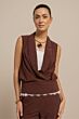 Studio Anneloes Hanne Wrap Top Chestnut 