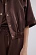 Tramontana Elasticated Short Sleeve Jacket Choco