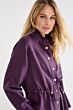 Tramontana Jacket Drawcord Waist Aubergine Noir 