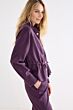 Tramontana Jacket Drawcord Waist Aubergine Noir 