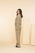 Geisha Jacquard Sweat Buttons Sand 