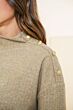 Geisha Jacquard Sweat Buttons Sand 