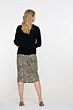 Geisha Jeans Skirt Leopard Print 