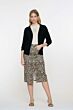 Geisha Jeans Skirt Leopard Print 