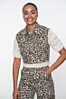 Geisha Jeans Gilet Leopard Print 
