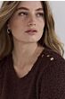 Tramontana Jumper Button Detail Chocolate 