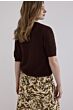 Tramontana Jumper Button Detail Chocolate 