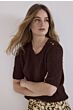 Tramontana Jumper Button Detail Chocolate 