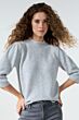 Tramontana Short Sleeve Jumper Puffed Grey Melange