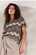 Summum Woman Knitted T-shirt Shimmering Lurex 