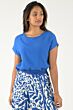 Oui Shirt Kobalt Blauw