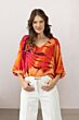 Label Dot Top Azra Fuchsia Multi 