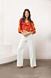 Label Dot Top Azra Fuchsia Multi 