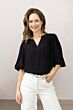 Label Dot Anneke Blouse Zwart 
