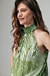 Label Dot Merel Top Groen/Wit