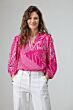 Label Dot Amoura Fuchsia/Wit 