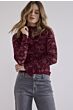 Tramontana Velvet Stretch Lace Top Pomegranate
