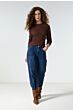 Tramontana Stretch Lace Top Chocolate