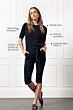 Studio Anneloes Lana Short Slv Pullover Dark Blue
