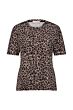 Studio Anneloes Leopard Travel Tee Latte/Black