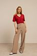 Studio Anneloes Lexie Waffle Trousers Latte 