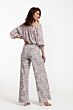 Studio Anneloes Lexis Palm Trousers Offwhite/Taupe