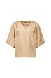Studio Anneloes Maddi Jane Stripe Top Camel/Black