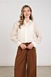 Nukus Ally Blouse Square Embriodery Offwhite