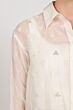 Nukus Ally Blouse Square Embriodery Offwhite