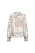 Nukus Angie Blouse Tie Paisley Offwhite/Toffee