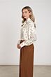 Nukus Angie Blouse Tie Paisley Offwhite/Toffee