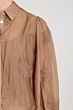Nukus Milanova Blouse Embriodery Toffee