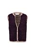 Nukus Lana Gilet Cherry/Taupe