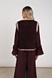 Nukus Lana Gilet Cherry/Taupe