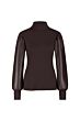 Studio Anneloes Noortje Faux Leather Top Expresso