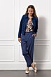Studio Anneloes Otis Herringbone Trousers Ink Blue