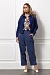 Studio Anneloes Otis Herringbone Trousers Ink Blue