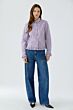 Oui Blouse White Violett