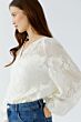 Oui Blouse Eggnog 
