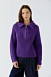 Oui Pullover Zipper Amaranth Purple 