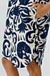 Oui Jurk Dark Blue / Offwhite 