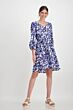 Monari Jurk Paisley Patroon Deep Sea 