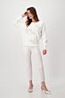 Monari Pullover Strassteentjes en Studs Off-white 