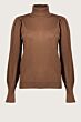 Geisha Pullover Basic Roll Neck Cognac