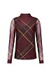 Studio Anneloes Rachel Check Mesh Top Chestnut