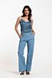 Studio Anneloes Rikki Bonded Trousers Denim Blue 