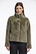 Rino & Pelle Vie Fake Fur Jacket Ash Green 